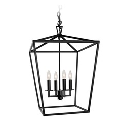 Cage Polished Nickel Pendant Light