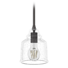 Hunter Fan Company Dunshire Noble Bronze Mini-Pendant Light with Bell Shade
