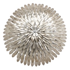 Crystorama Lighting Broche Antique Silver Sconce