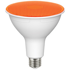 11.5W PAR38 90-Degree LED Light Bulb in Amber by Satco Lighting
