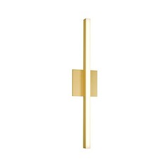 Vega Brushed Gold LED Vertical Bathroom Light by Kuzco Lighting