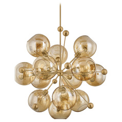 Troy Lighting Ellory Patina Brass LED Chandelier