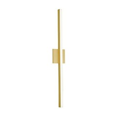 Vega Brushed Gold LED Vertical Bathroom Light by Kuzco Lighting