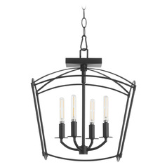 Mantle Matte Black Pendant by Quorum Lighting