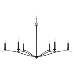 Grady 6-Light Chandelier in Black Iron by Capital Lighting