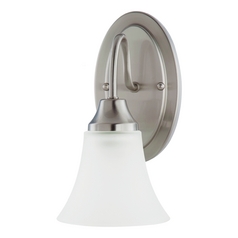 Holman 10.25-Inch  Wall Sconce in Brushed Nickel by Generation Lighting