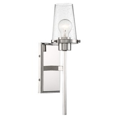 Rector Polished Nickel Sconce by Nuvo Lighting