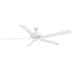 Fanimation Fans Edgewood 72 Matte White Ceiling Fan Without Light