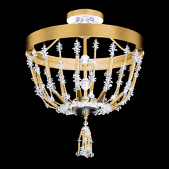 Bali Heirloom Gold LED Semi-Flush Mount Light by Schonbek Lighting