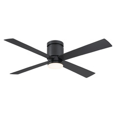 Fanimation Fans Kwartet Black LED Ceiling Fan with Light