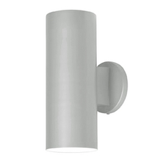 Outdoor Cylinder Wall Light in Satin Nickel by Access Lighting