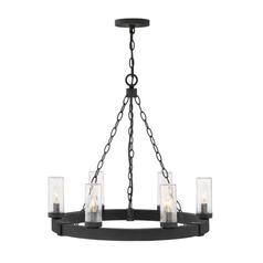 Sawyer 6-Light Outdoor Chandelier in Black by Hinkley Lighting