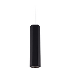 Blok Small Freejack Pendant in Black & Satin Nickel by Visual Comfort Modern