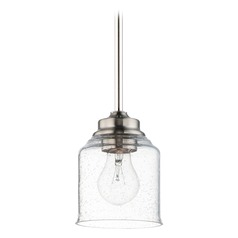 Acadia Satin Nickel Mini Pendant by Maxim Lighting