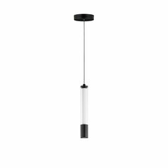 Cortex 11-Inch High LED Mini Pendant in Matte Black by ET2 Lighting