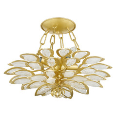 Corbett Lighting Vittoria Gold Leaf LED Semi-Flushmount Light