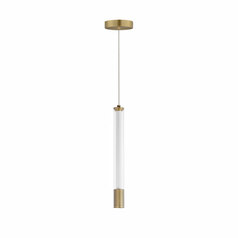 Cortex 15-Inch High LED Mini Pendant in Aged Brass by ET2 Lighting