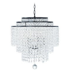 Crystorama Lighting Gabrielle Matte Black Crystal Chandelier