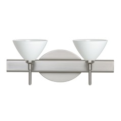 Besa Lighting Domi Satin Nickel LED Bathroom Light