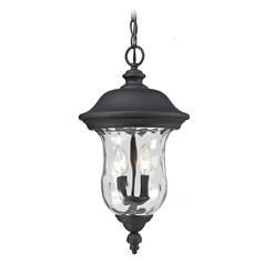 Armstrong Black Outdoor Hanging Light by Z-Lite