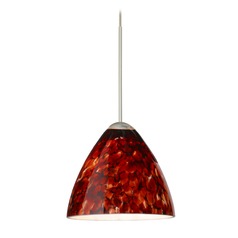 Besa Lighting Mia Satin Nickel Mini-Pendant Light