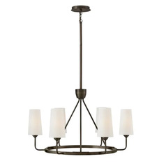 Lewis 29-Inch Chandelier in Black Oxide by Hinkley Lighting