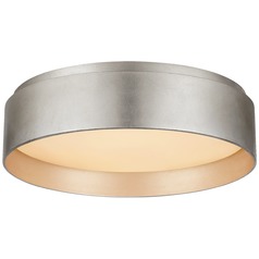 Studio VC Shaw Small Flush Mount in Silver Leaf by Visual Comfort Signature