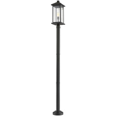 Portland Black Post Light by Z-Lite