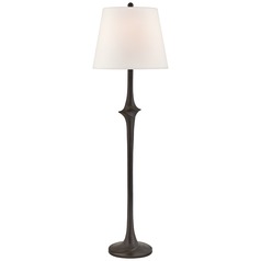 Chapman & Myers Bates Floor Lamp in Aged Iron by Visual Comfort Signature