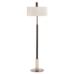 Mitchell 59.5-Inch Floor Lamp in Bronze & Alabaster by Arteriors Home