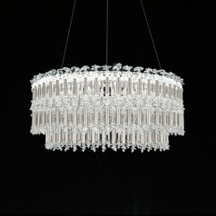 Tahitian Antique Silver LED Pendant by Schonbek Lighting