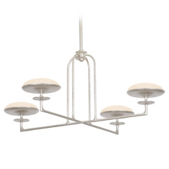 Troy Lighting Pacific Warm Silver Leaf LED Chandelier