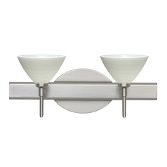 Besa Lighting Domi Satin Nickel LED Bathroom Light