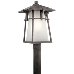 Beckett 20-Inch Weathered Zinc Post Light by Kichler Lighting