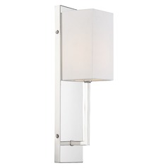 Vesey Polished Nickel Sconce by Nuvo Lighting