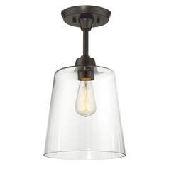 10-Inch Wide Semi-Flush Mount in Oil Rubbed Bronze by Meridian