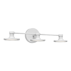 Alora Lighting Issa Matte White LED Bathroom Light