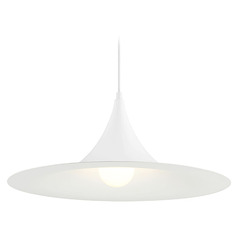 Costa Matte White LED Pendant by Access Lighting