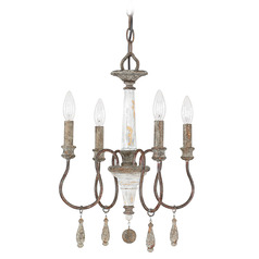 Zoe 4-Light Chandelier in French Antique by Capital Lighting
