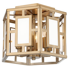 Crystorama Lighting Libby Langdon Hillcrest Vibrant Gold Semi-Flushmount Light