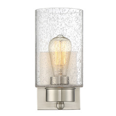 10.5-Inch Wall Sconce in Brushed Nickel by Meridian