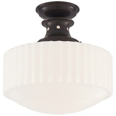 Thomas OBrien Milton Road Flush Mount in Bronze by Visual Comfort Signature