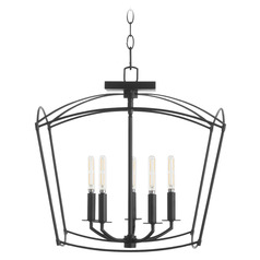 Mantle Matte Black Pendant by Quorum Lighting