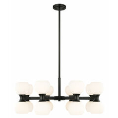Artemis 32-Inch Chandelier in Matte Black by Z-Lite