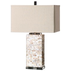 Aden Capiz Shell Lamp by Uttermost Lighting