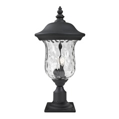 Armstrong Black Post Light by Z-Lite