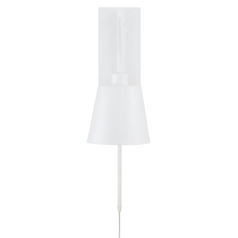 Capital Lighting Alden Matte White Plug and Cord Wall Lamp