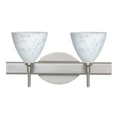 Besa Lighting Mia Satin Nickel LED Bathroom Light