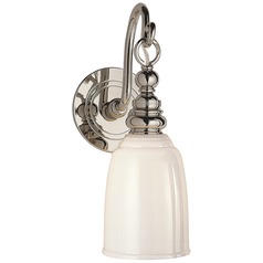 E.F. Chapman Boston Sconce in Polished Nickel by Visual Comfort Signature