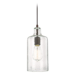 Keller 5-Inch Organic Glass Pendant in Bronze by Capital Lighting